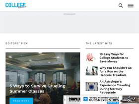 'collegemagazine.com' screenshot