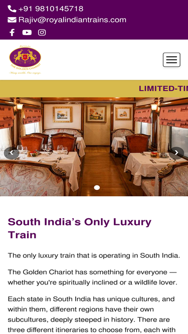 goldenchariottrain.com