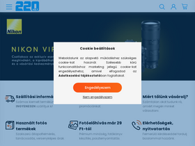 '220volt.hu' screenshot