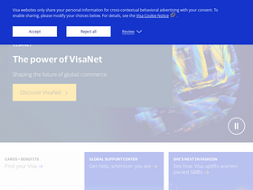 'visa.com' screenshot