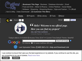 'matthew-x83.com' screenshot