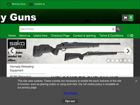 'mcavoyguns.co.uk' screenshot