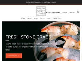 freshstonecrabs.shop homepage screenshot