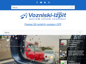 'vozniski-izpit.com' screenshot