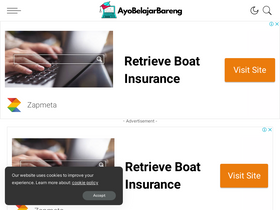'ayobelajarbareng.com' screenshot