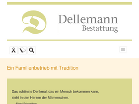 'bestattung-dellemann.at' screenshot