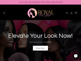 royalhaircollection.com homepage screenshot