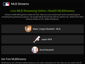 Live stream best sale reddit mlb