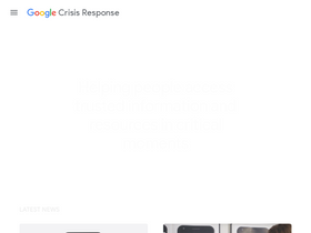 'crisisresponse.google' screenshot