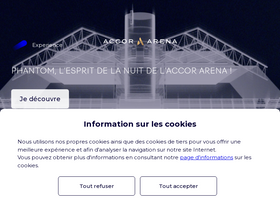 'accorarena.com' screenshot