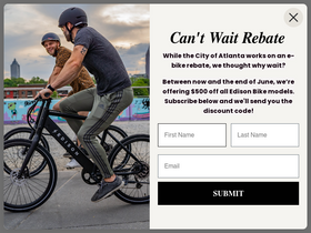 edisonbicycles.com homepage screenshot