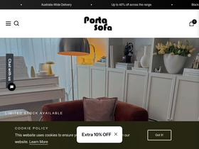 PortaSofa website screenshot
