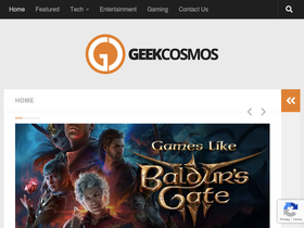 'geekcosmos.com' screenshot