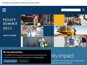 'clevelandfed.org' screenshot