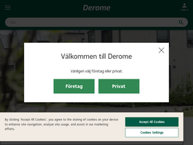 'derome.se' screenshot