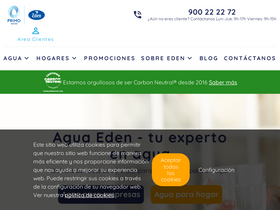 'aguaeden.es' screenshot
