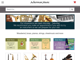 'ackermanmusic.co.uk' screenshot