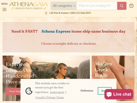 Athenagaia website screenshot