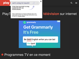 'playtv.fr' screenshot
