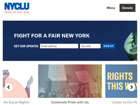 'nyclu.org' screenshot