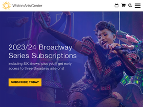 'waltonartscenter.org' screenshot