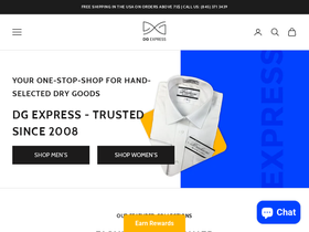 Shopdgexpress homepage screenshot