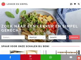 'lekkerensimpel.com' screenshot
