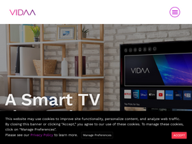 'vidaa.com' screenshot