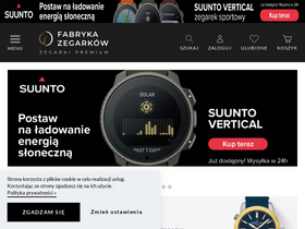 'fabrykazegarkow.pl' screenshot