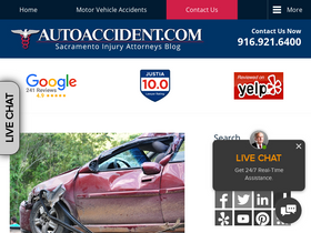'sacramentoinjuryattorneysblog.com' screenshot