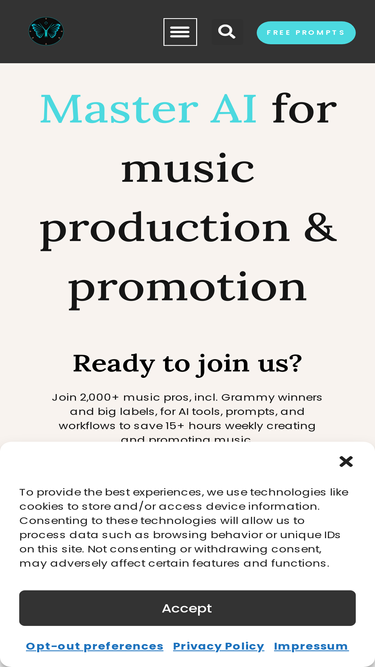 aimusicpreneur.com