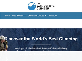 'thewanderingclimber.com' screenshot