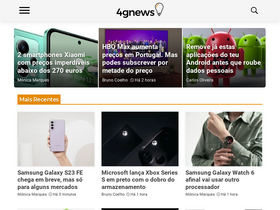 '4gnews.pt' screenshot