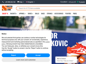 'mistertennis.com' screenshot