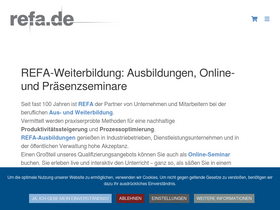 'refa.de' screenshot
