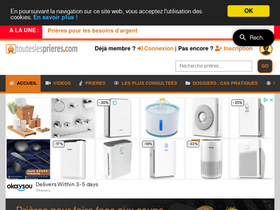 'touteslesprieres.com' screenshot