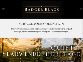 badgerblack.com homepage screenshot