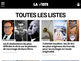 'laliste.net' screenshot