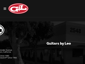 'glguitars.com' screenshot