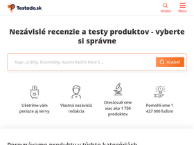 'testado.sk' screenshot