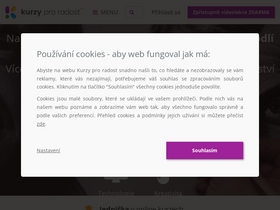 'kurzyproradost.cz' screenshot