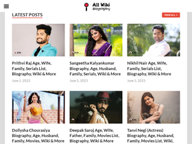 'allwikibiography.in' screenshot