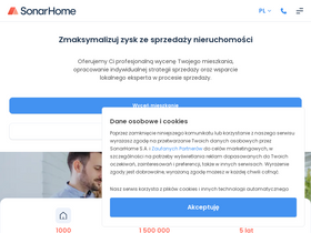 'sonarhome.pl' screenshot