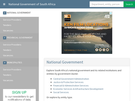 'nationalgovernment.co.za' screenshot