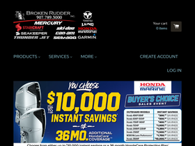 brokenrudder.com homepage screenshot
