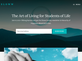 'sloww.co' screenshot