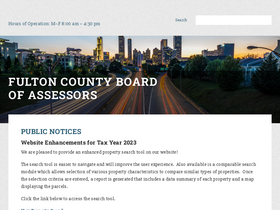'fultonassessor.org' screenshot
