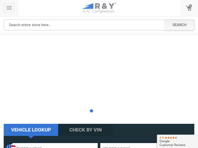 'rycompressors.com' screenshot