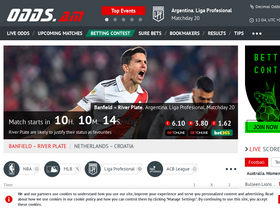 'odds.am' screenshot