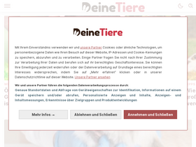 'deinetiere.com' screenshot